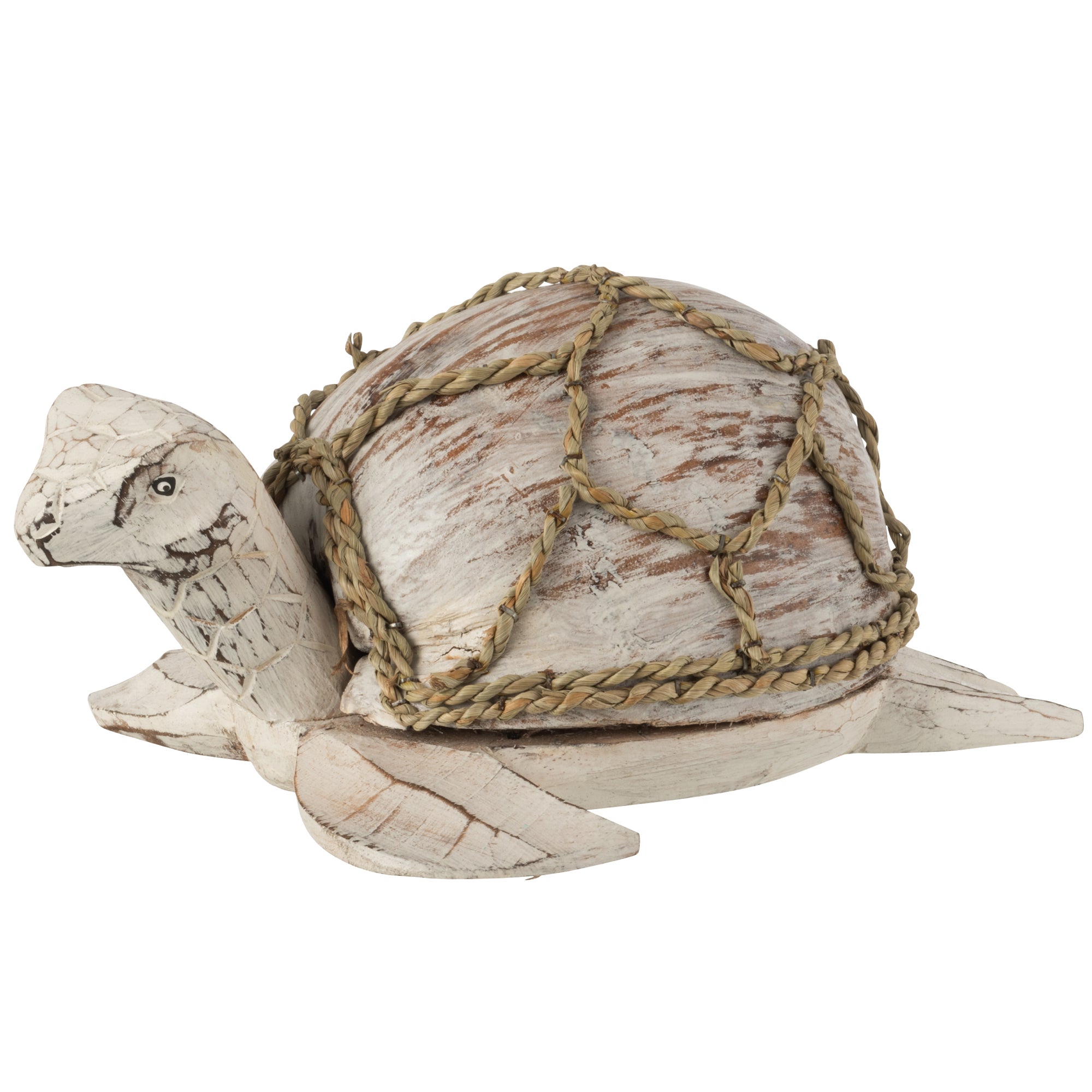 Schildpad Kokosnoot Albasia wit 32x22x14cm