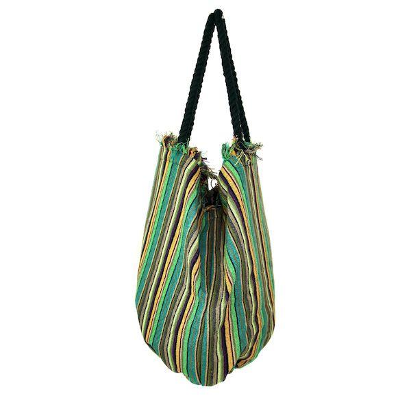 Shopper River groen 50x50cm zijkant