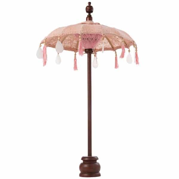 Tafelparasol op voet Kwast peche 57x57x51cm zijkant