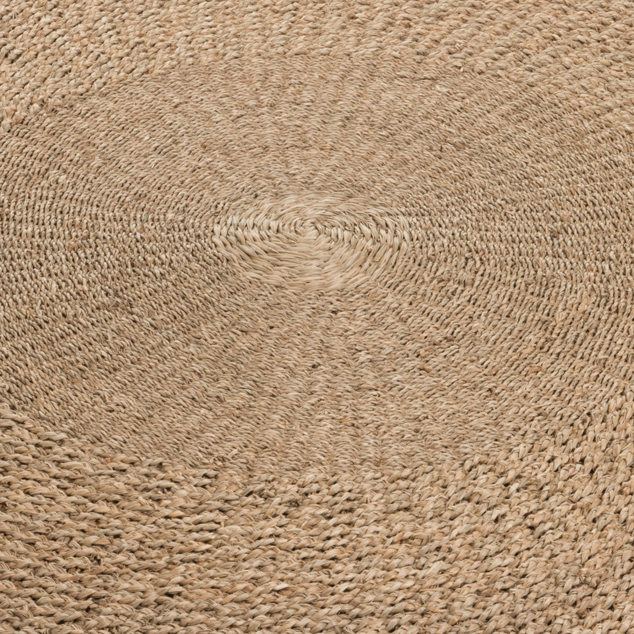 Tapijt Gevlochten Zeegras naturel rond 120x120cm