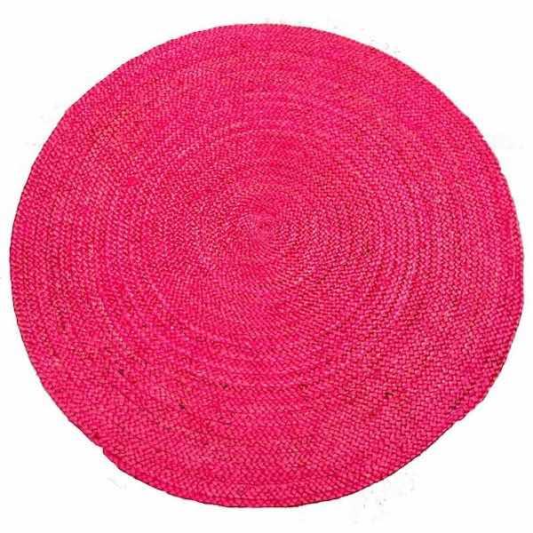 Vloerkleed Feliz coral blush rond-120cm