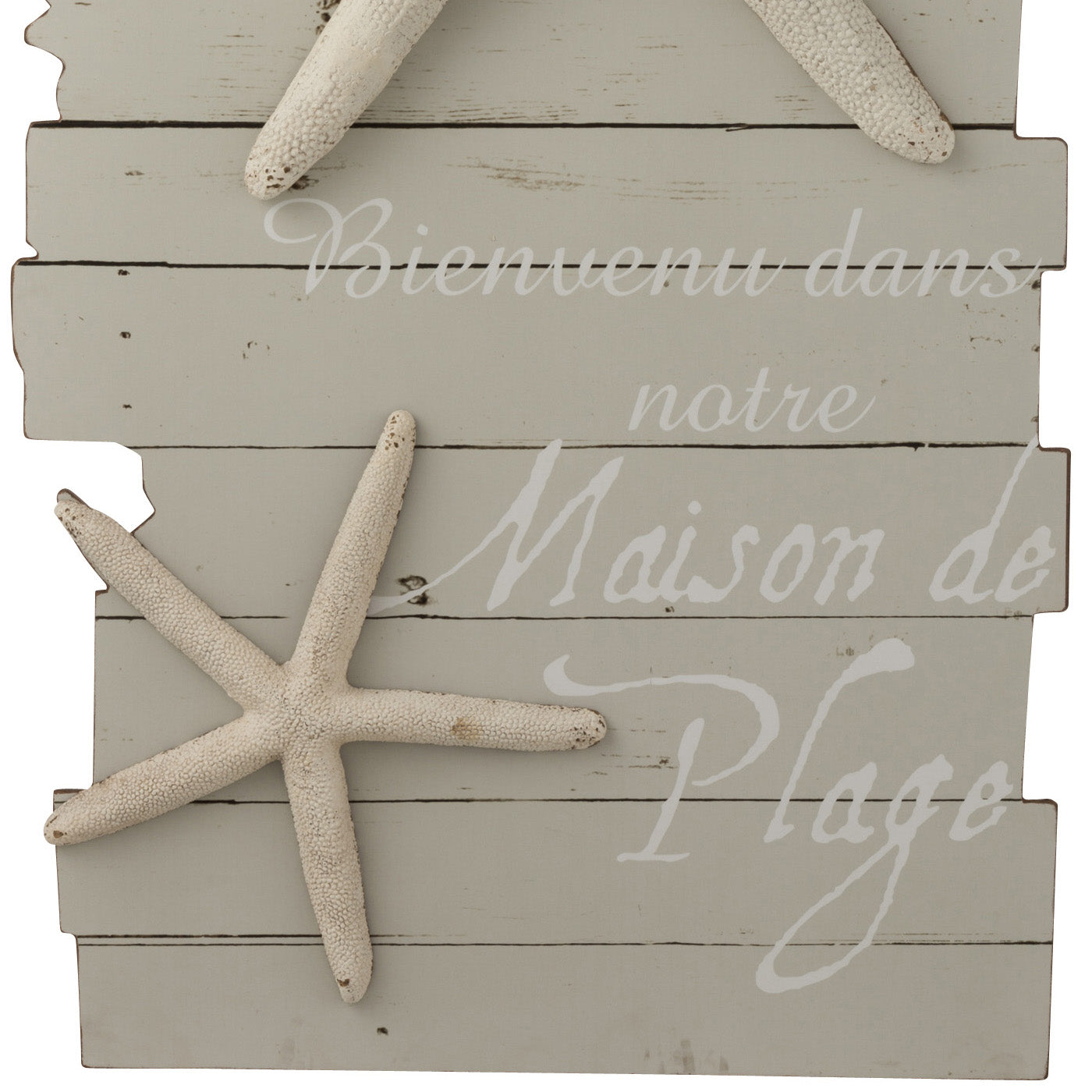 Wandbord  Maison De Plage Hout lichtgrijs wit L 7x53x99cm