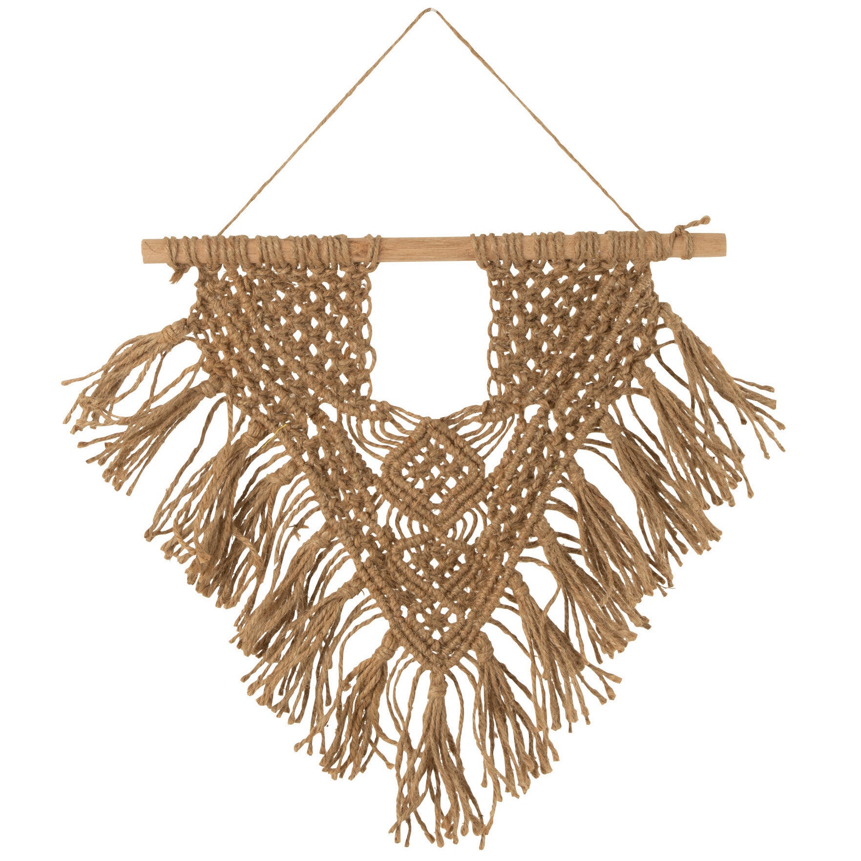 Wandhanger Macrame Jute naturel S 37x60cm