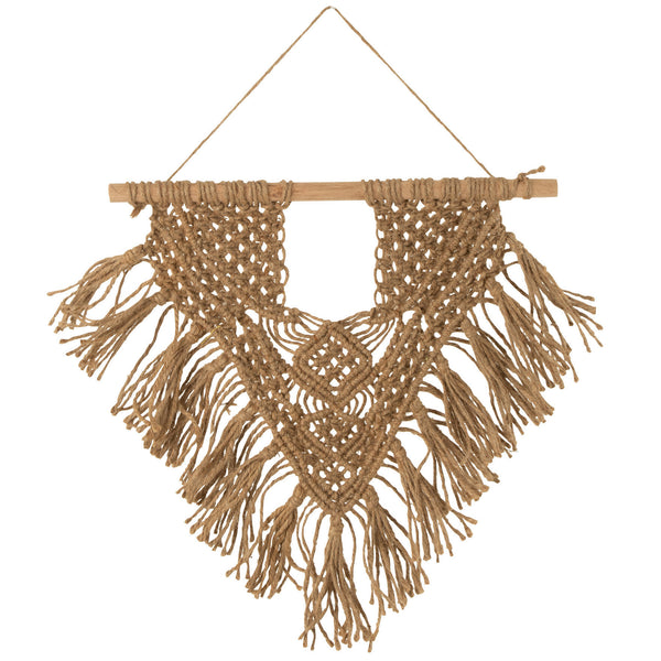 Wandhanger Macrame Jute naturel S 37x60cm