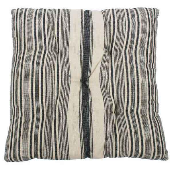 Zitkussen Streep blauw-wit 40x40cm